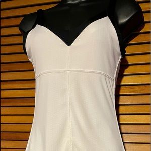 XS White Tennis Dress with Black Accent